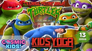 Teenage Mutant Ninja Turtles Mutant Mayhem - Cosmic Kids Yoga Adventure!