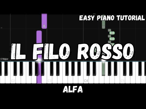 ALFA - Il Filo Rosso (Easy Piano Tutorial)