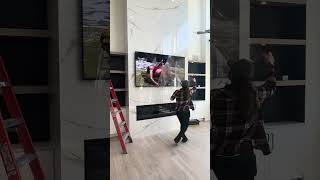 Samsung 75" QN75QN90C 4K HDR UHD Neo QLED TV Peeling the Film | Home Theater ASMR