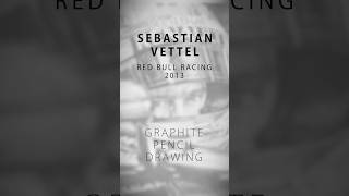 Sebastian Vettel, Red Bull 2013 | Graphite Pencil Drawing | #f1 #art  #drawing #artwork