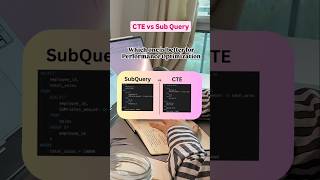 CTE vs Sub-Query? Which one is better 🔥 #sql #viralshorts #shorts #feed