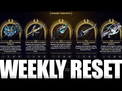 Grab Your Incarnons Everyone! Warframe Weekly Reset!