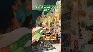 Can I duet with both hands?? #dragonpuppet #dragonpuppeteer #art #coolart #shorts #trend #viral #fyp