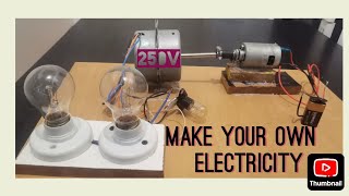i turn fan motor to generator #how to make generator at home #how to generate electricity #diy gener