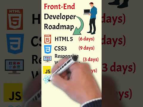 Front-End Developer Roadmap in 60 Days: Learn HTML, CSS, JavaScript, and React!  #coding  #fun