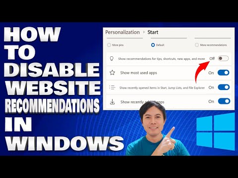 How To Disable Website Recommendations in Windows