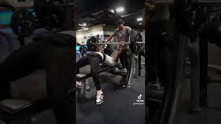FINALLY BENCHING 2 PLATES #benchpr #benchpresss #2plates #prmusic