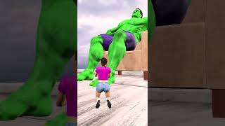 T-Rex Dino Chase Spider Man | Hulk Attack Dinosaur | King Kong Stop Hulk #dinosaurs #kingkong #hulk