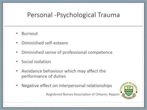 Unit 2 violence in the OT workplace  Consequences