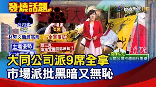 大同公司派9席全拿 市場派批黑暗又無恥【發燒話題】-20200630