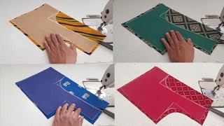 Round neck blouse design cutting and stitching || blouse back neck design cutting and stitching
