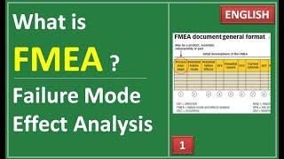 01 What is FMEA ? Failure Mode Effect Analysis