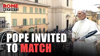 The youth of Castel Gandolfo challenge Pope Leo to a game of tennis