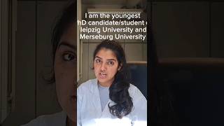 I'm the youngest PhD in  Leipzig University Germany#science #scientist #PhD #research #reels