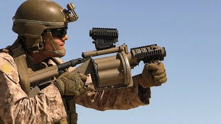 US Marines Train With M320 GLM, M32 MGL & M3E1 MAAWS at The MCAGCC