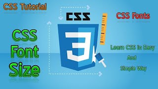 CSS Font Size - CSS Fonts - CSS Tutorial Part 39