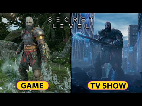 Secret Level Characters Game vs Animation | God Of War, Space Marine 2, Sifu, Journey and More