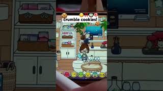 crumble cookies! 🍪😋 #tocaboca #tocaaesthetichousetour #tocarp #shorts #fypシ゚viral #crumblcookies