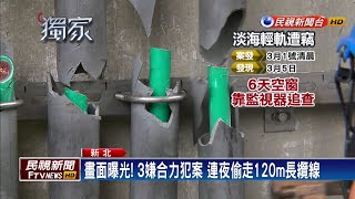 淡海輕軌上線不久 防雷擊「電纜接地」竟遭竊－民視新聞