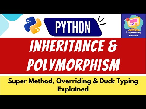 Inheritance and Polymorphism in Python | Method Overriding and Duck Typing Explained for Beginners