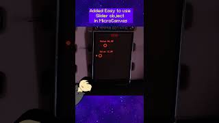 MicroCanvas UI Components : Slider Demo #embeddedsystems #esp32s3 #arduino