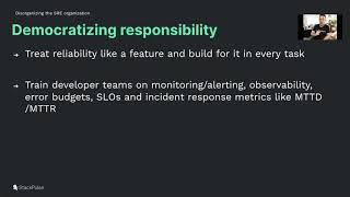SREcon20 Americas - "Disorganizing" Your SRE Organization