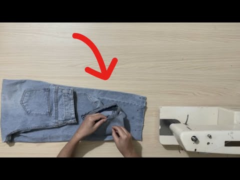 The hem of the jeans creates a distinctive ribbed look. Simple - Save money.
