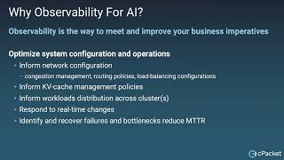 cPacket Observability for AI