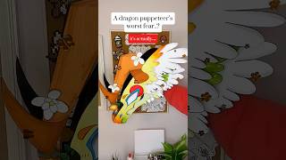 Dragon Puppets Worst Fear (trend by ​⁠@Forkscales) #paperart #papercrafts #paperdragon #trending