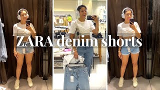Ranking Zara Denim Shorts Try On Haul for Pear Shaped Body