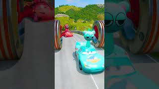 Skibidi Toilets & Wacky Cars Crossing Bollard Spiderman Hands Trap! – BeamNG.Drive #2