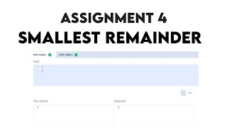 Smallest Remainder | Assignment 4  | CCBP | Python | NxtWave CCBP 4.0 Telugu | Kumar Code Snippets