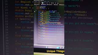 Java if else program with school marks                  #java #eclipse #viralshorts #uniquethings123