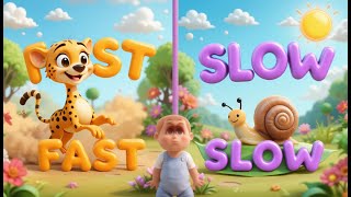 Let’s Learn Opposites | Fun and Interactive Song for Kids | Big & Small, Hot & Cold, Fast & Slow 🔄🎶