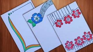 FRONT PAGE DESIGN/ASSIGNMENT DESIGN/PROJECT WORK DESIGN/FLOWER DESIGN🌺/BORDER DESIGN/FILE DECORATION