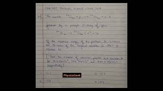 CSIR NET PHYSICAL SCIENCE JUNE 2018 Q. 75 - NUCLEAR PHYSICS