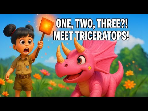 Living Dinosaurs Ep.1 | Meet Triceratops Trista! 🌸🦖 Dino Adventures Begin | DebariTV
