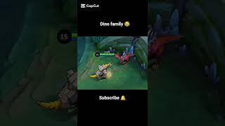 Mlbbdino family#mobilelegends #mlbbhighlights #mlbbshorts #mlindia #gaming #mlbbphilippines #montage