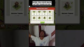 When You Come back After Years in COC #coc #clashofclans #clashofclansmemes #cocbases #supercell