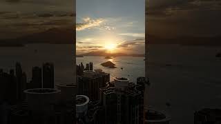 Kennedy town Time lapse of golden hour #relaxingmusic #dji #drone #djihk #sunsetstream