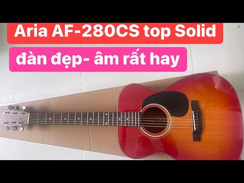 Đàn guitar Aria AF-280CS top solod âm rất hay. Giá: 3 triệu, guitar aria 0936057750