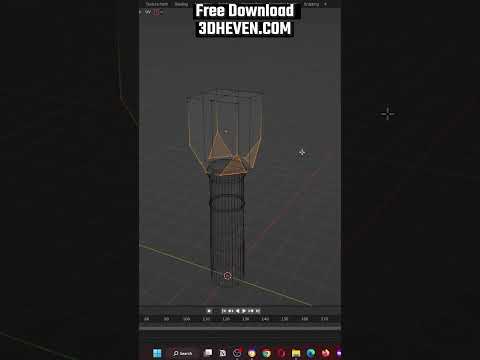 Gothic Column | #3DHEVEN #BlenderSpeedRun