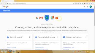 how to change google account password