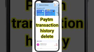 how to delete paytm transaction history 2025