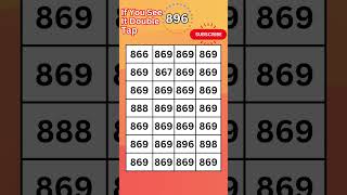 Look for the Number! 👀 Double Tap If You See It | Fun Visual Quiz Challenge
