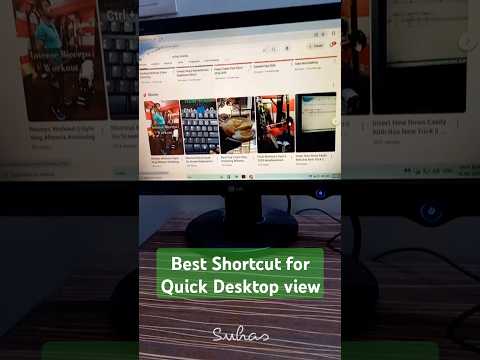 Shortcut for Quick Desktop View #tricks #computer #keyboard #ytfeed