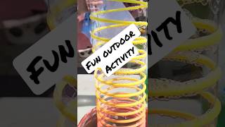Fun outdoor activity #fun #science #slinky #bubble #bubblemix #sciencefun #funinthesun