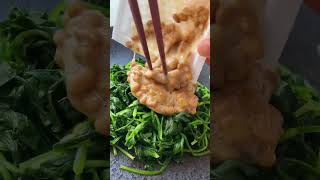 灵魂的柚子醋让纳豆和菠菜有了春天的味道 #纳豆吃法  #减脂餐 #纳豆 #吃瘦不饿瘦 #健康减脂