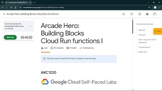 Arcade Hero: Building Blocks Cloud Run functions I | #qwiklabs | #ARC1220