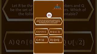 🤔 Quiz  Countable sets | #quiz #csirnet #csirmaths #realanalysis #graduationmaths #gatemaths